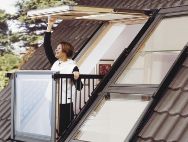 Il balcone in mansarda